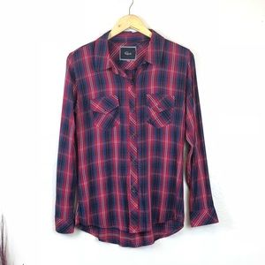 Rails Kendra Red and Blue Plaid Long Sleeve Shirt